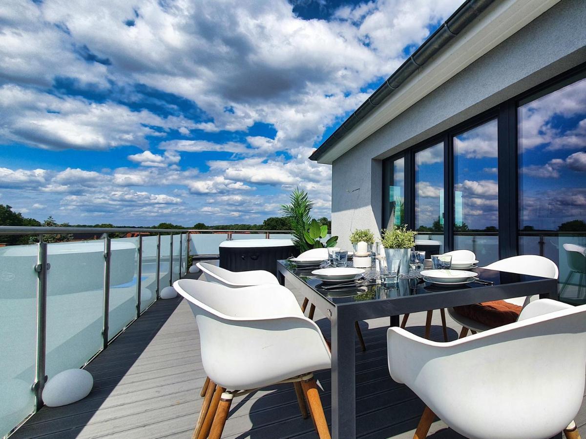 Penthouse Mit Whirlpool Im Herzen Von Niedersachsen Burgwedel  Eksteriør bilde
