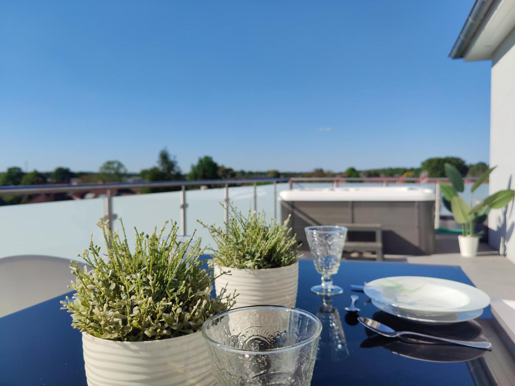 Penthouse Mit Whirlpool Im Herzen Von Niedersachsen Burgwedel  Eksteriør bilde